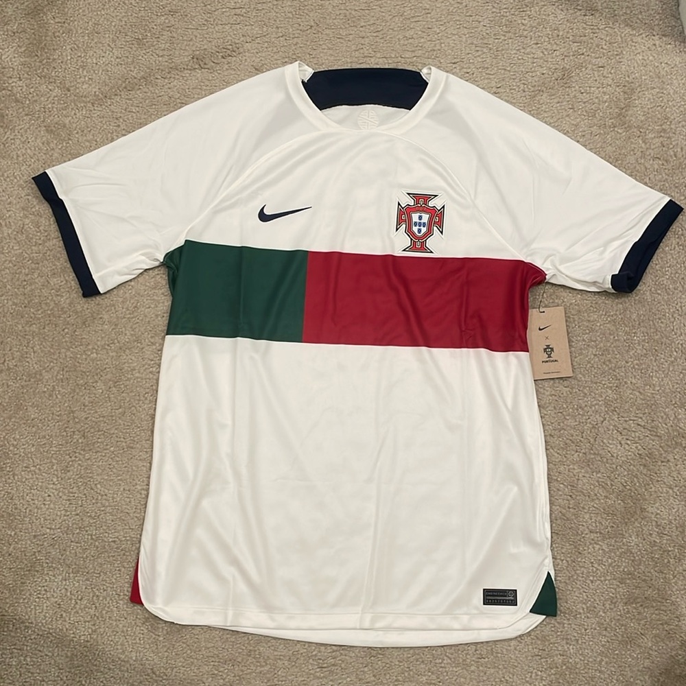 Portugal National Team Nike 2022/23 Away Breathe Stadium Replica Jersey - White